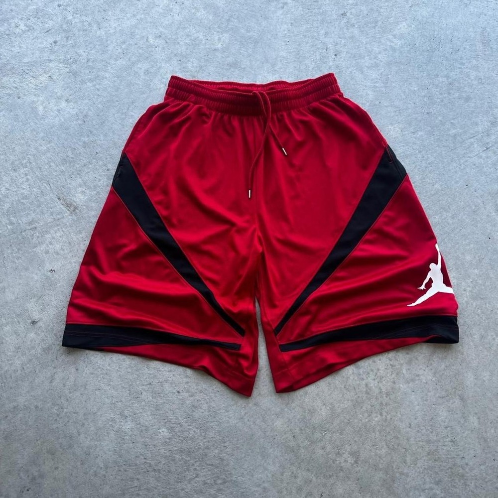 Red and black Jordan shorts